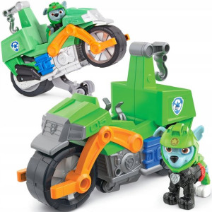 Psi Patrol Moto Pups Rocky figurka i motocykl