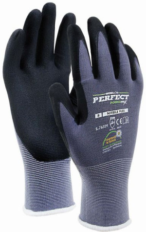 Rękawice nylonowe Nitrile flex rozmiar 8 powermax STALCO