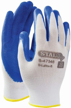 Rękawice poliestrowe s-latex rozmiar 7  STALCO
