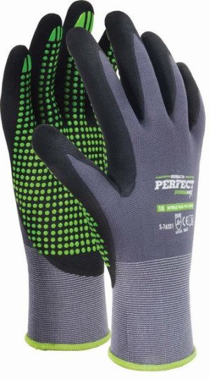 Rękawice nylonowe Nitrile flex pvc dots rozmiar 8 STALCO