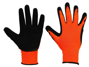 Rękawice fluor pomarańczowe rozmiar 12 TECH ON