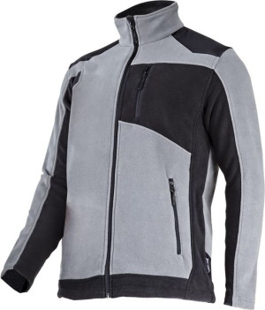 Bluza polarowa ze wzmocnieniami szaro-czarna rozmiar 2XL