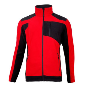 Bluza polarowa ze wzmocnieniami czerw.-czar.rozmiar 3XL, LAHTI