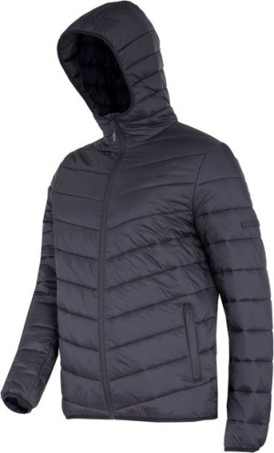 Kurtka ocieplana z kapturem lekka, czarna rozmiar M, LAHTI