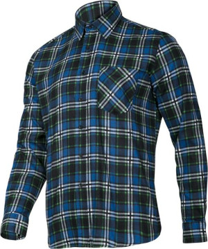 Koszula flanelowa robocza w kratę niebieska rozmiar 3XL