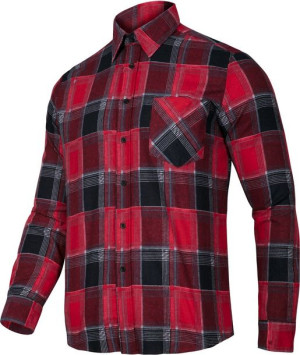 Koszula flanelowa czerwona rozmiar 3XL, LAHTI