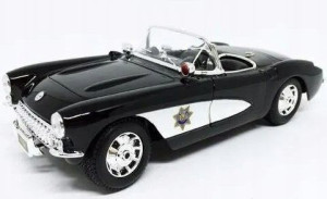 Maisto 31380 1957 Chevrolet Corvette Policja 1:18