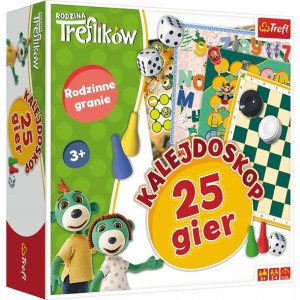 TREFL 01678 Kalejdoskop 25 gier Rodzina Treflików