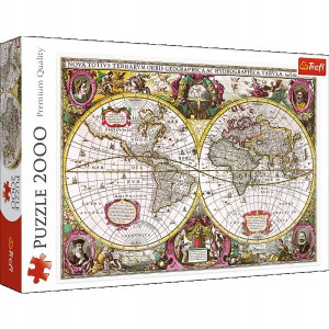 Puzzle 2000 Mapa Ziemi 1630 TREFL 27095