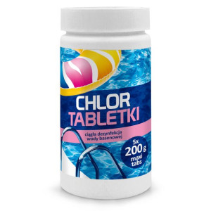 Chlor Tabletki 1kg 5x200g Chemia Basenowa 3w1
