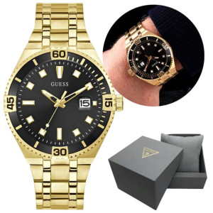 Zegarek męski Złoty GUESS Premier GW0330G2