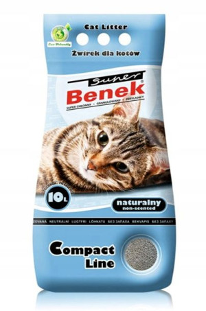 Super Benek Compact Naturalny Żwirek dla Kota 10L