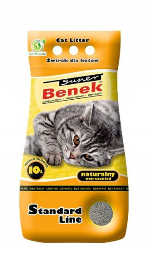 Super Benek Standard Naturalny Żwirek dla Kota 10L