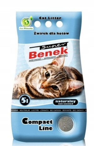 Super Benek Compact Naturalny Żwirek dla Kota 5L