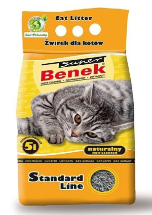 Super Benek Standard Naturalny Żwirek dla Kota 5L