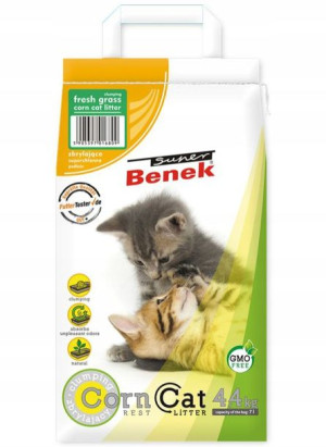 BENEK Corn Cat żwirek dla kota świeża trawa 7L