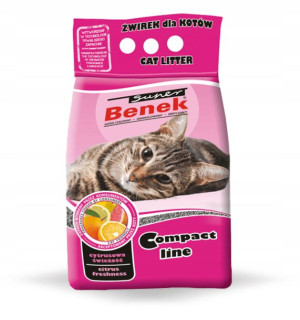 Super Benek Compact Cytrusowa Świeżość Żwirek 5L