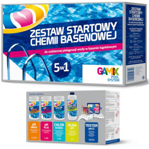 Zestaw Startowy 5w1 Chemia Basenowa Chlor Gamix