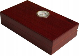 Pudełko na cygara | HIGROMETR | DREWNO | HUMIDOR