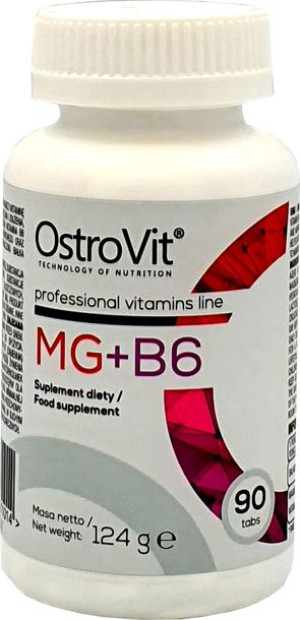 OstroVit Mg + B6 90 tabs MAGNEZ WITAMINA B6