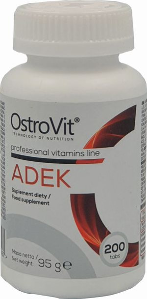 OstroVit. ADEK 200 tabs WITAMINA ADEK MAX DAWKA