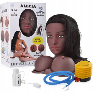 Dmuchana Lalka 3d Murzynka Anus Wagina + Wibracja