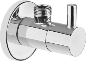 Zawór Kątowy Z Głowicą Ceramiczną 1/2" - 3/8" - Okrągły