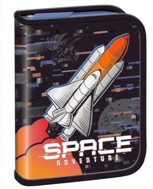 Piórnik dwuklapkowy bez wyposażenia Space