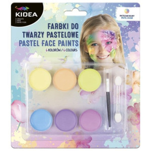 Farby pastelowe do twarzy 6 kolorów Kidea p12