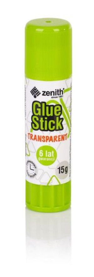 Klej w sztyfcie Zenith transparent 15g / p20 cena za 1szt