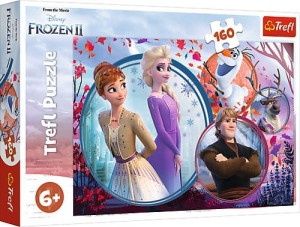 Puzzle 160el - Siostrzana przygoda - Disney Kraina Lodu II