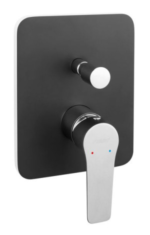 Adore Black/chrome Bateria Podtynkowa, 2-funkcyjna, Czarny/chrom