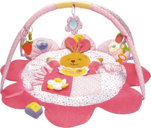 Baby Mix 45511 Edukacyjna Mata Zwierzaki (królik Różowy)