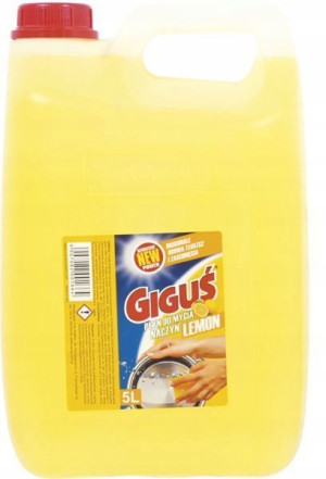 PŁYN DO NACZYŃ Giguś 5 litrów Lemon BARDZO WYDAJNY