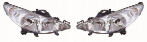 Depo Reflektory Lampy Kpl Peugeot 207 Wa Wc Wd
