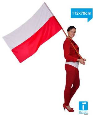 Flaga polski 112x70cm