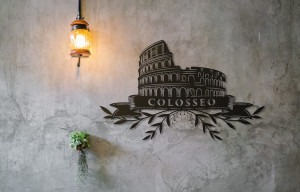 Obraz dekoracja ścienna metalowa COLOSSEO