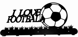 Wieszak metalowy ścienny na ubrania I LOVEFOOTBALL