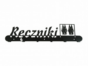 Wieszak łazienkowy metalowy ścienny na ręczniki