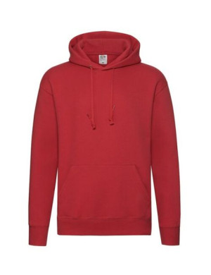 Fruit of the Loom Bluza Męska Premium z kapturem czerwony (40) M