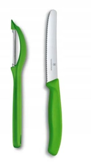 Victorinox zestaw pikutek + obieraczka kolor zielo