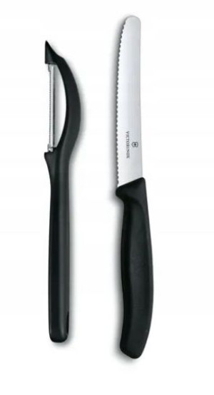 Victorinox zestaw pikutek + obieraczka kolor czarn