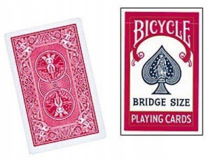 Karty Bicycle Bridge Size CZERWONE