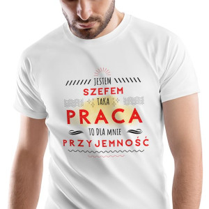 T-Shirt Męski Dla Szefa na Urodziny M Prezent
