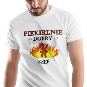 T-Shirt Męski Dla Szefa na Urodziny S Prezent