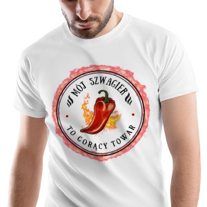 T-Shirt Męski Dla Szwagra Koszulka L Prezent