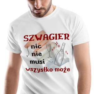 T-Shirt Męski Dla Szwagra Koszulka L Prezent