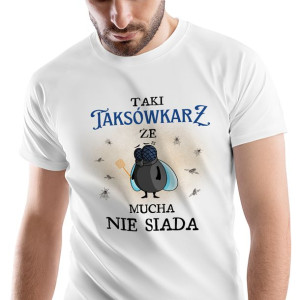 T-Shirt Męski Dla Taksówkarza na Urodziny M