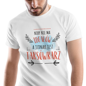 T-Shirt Męski Dla Taksówkarza na Urodziny XL