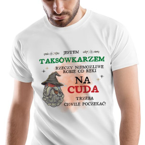 T-Shirt Męski Dla Taksówkarza Urodziny XXL Prezent